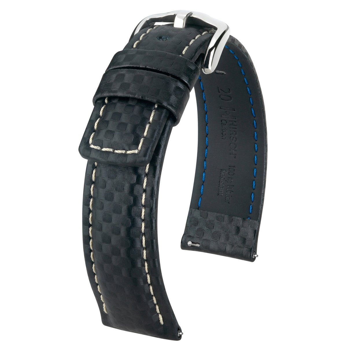 Carbon | Sport Leather watch band - Strapped For Time