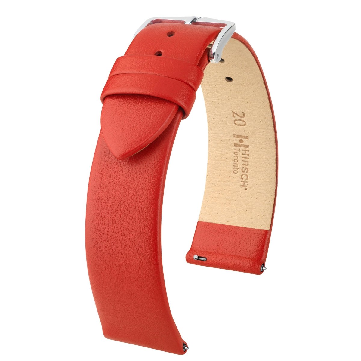 Toronto | Flat Calfskin Leather watch band - Strapped For Time