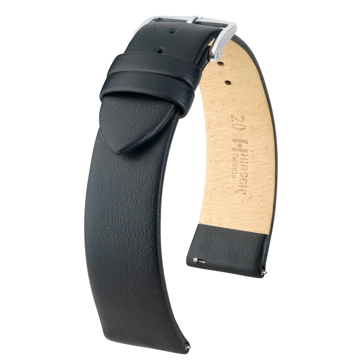Toronto | Flat Calfskin Leather watch band - Strapped For Time