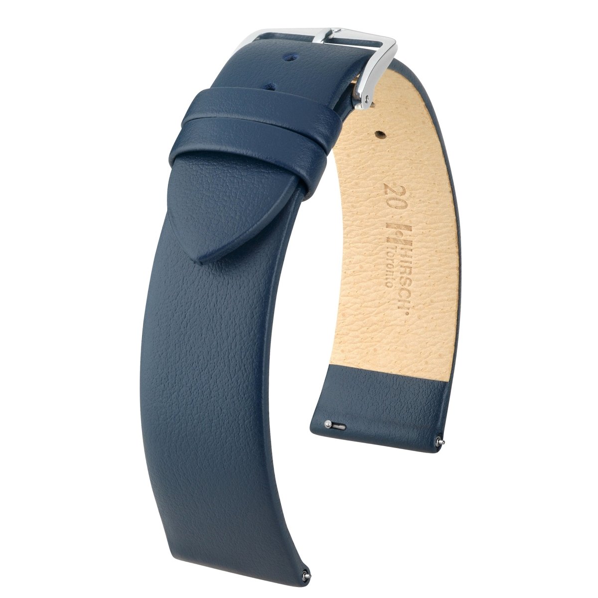 Toronto | Flat Calfskin Leather watch band - Strapped For Time