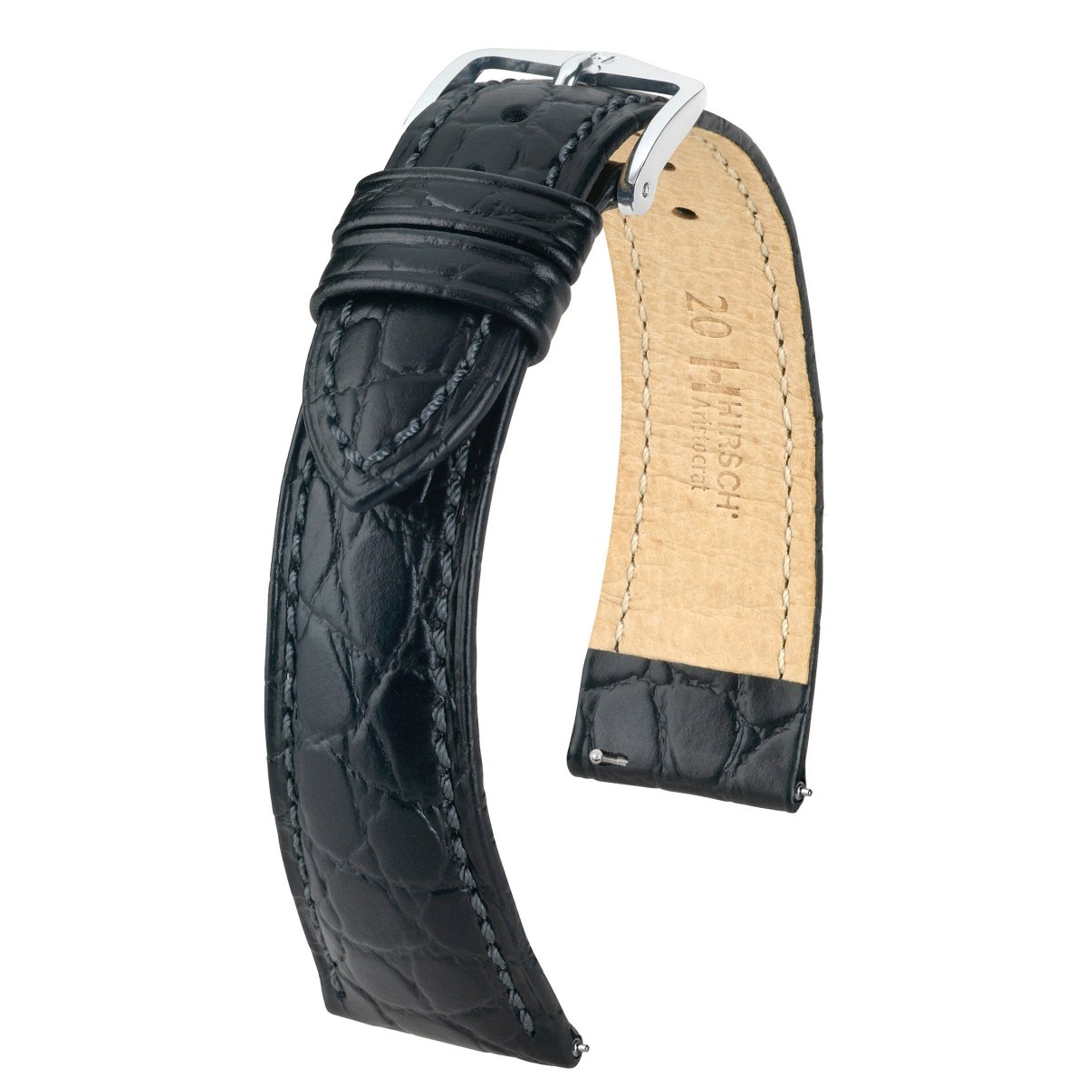 Aristocrat | Embossed Crocodile watch band - Strapped For Time