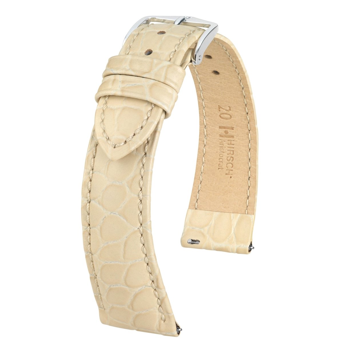Aristocrat | Embossed Crocodile watch band - Strapped For Time