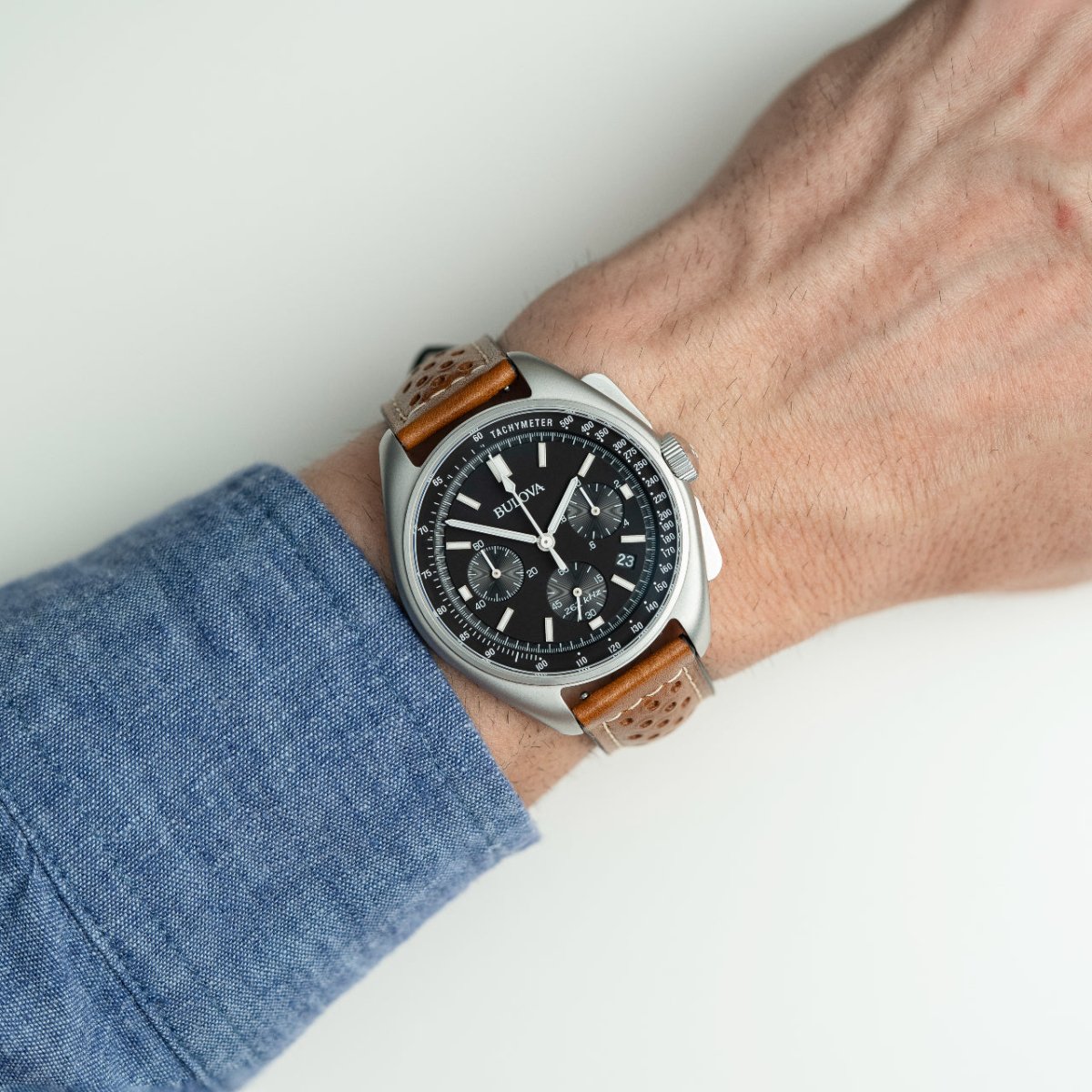 Rally | Perforated Leather watch band - Strapped For Time