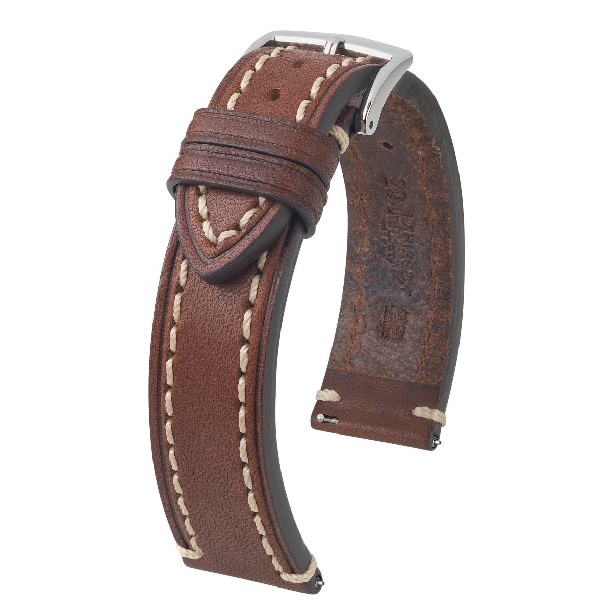 Liberty | Saddle Leather watch band - Strapped For Time