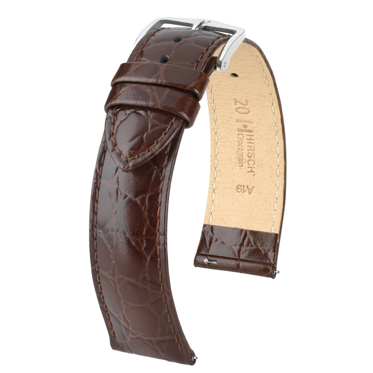 Crocograin | Embossed Crocodile watch band - Strapped For Time
