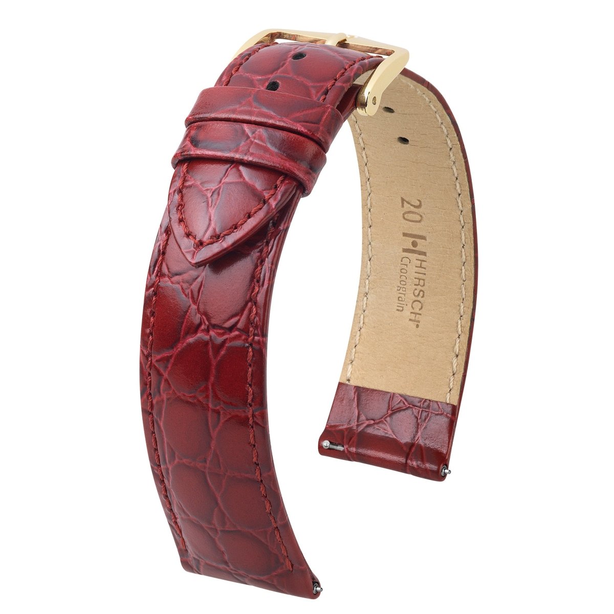 Crocograin | Embossed Crocodile watch band - Strapped For Time