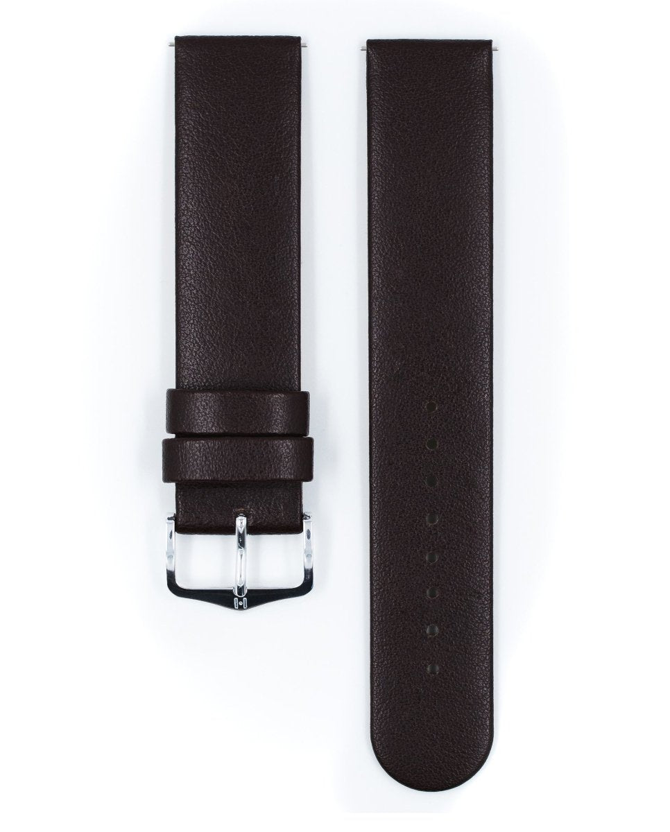 Scandic | Flat Calfskin Leather watch band - Strapped For Time