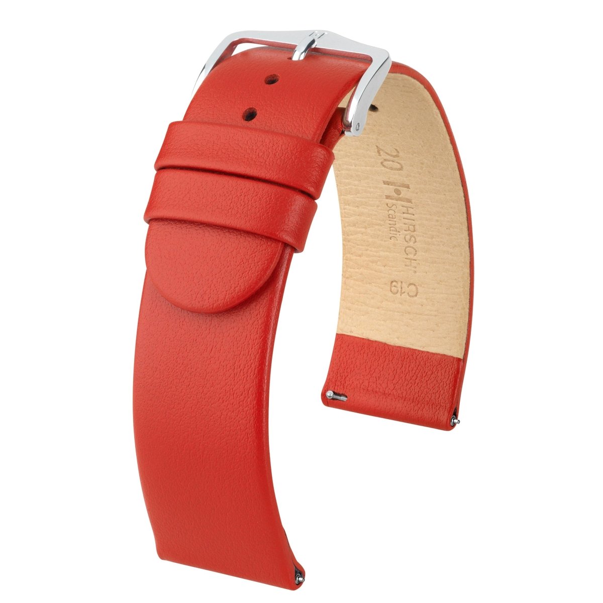 Scandic | Flat Calfskin Leather watch band - Strapped For Time