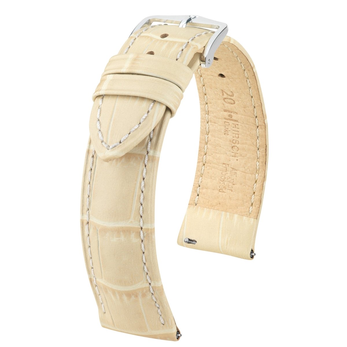 Duke | Embossed Alligator watch band - Strapped For Time