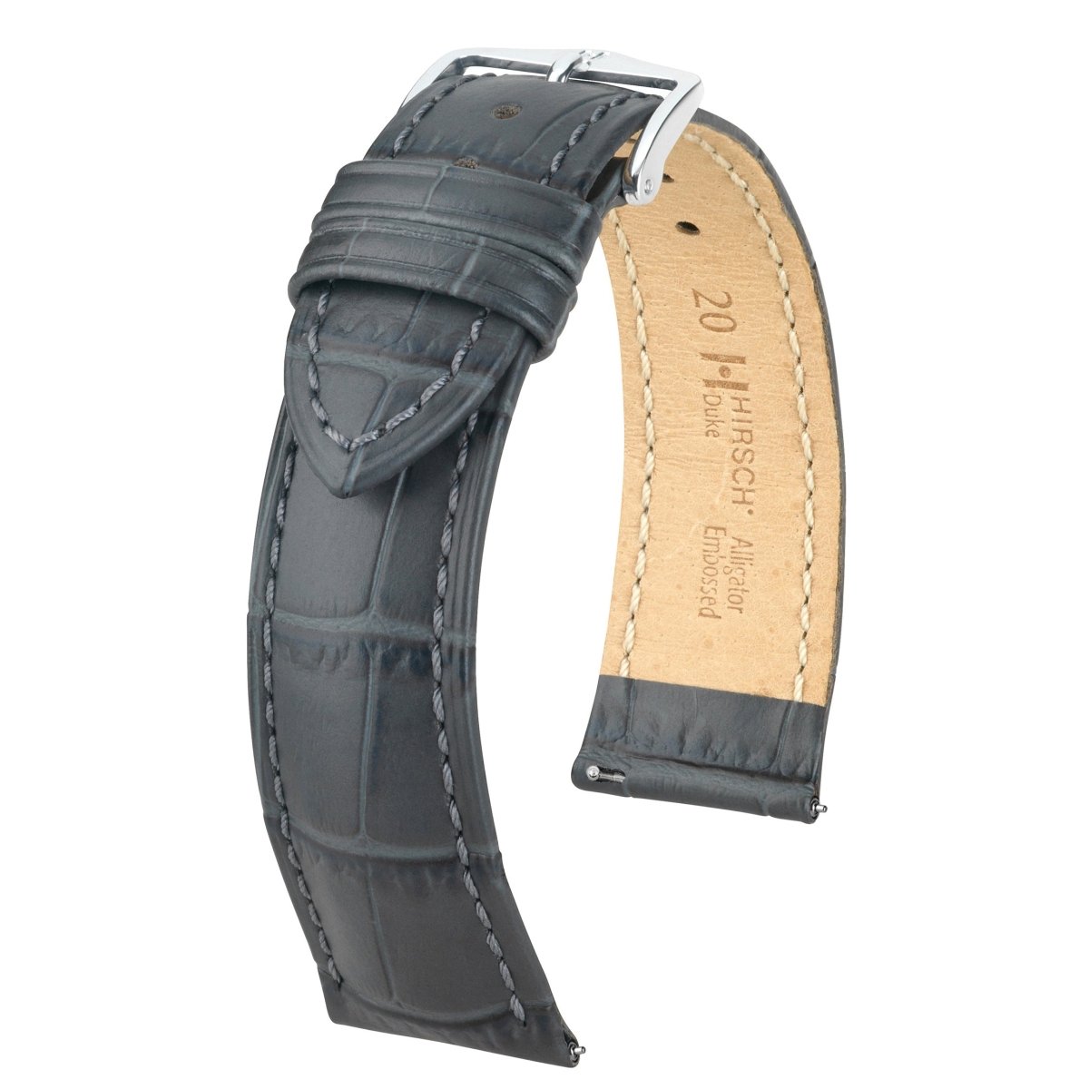 Duke | Embossed Alligator watch band - Strapped For Time