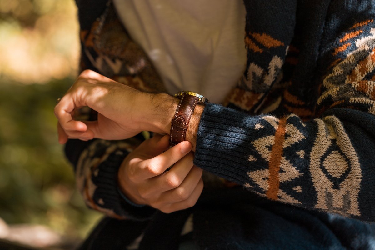 Boston | Buffalo Grain watch band - Strapped For Time