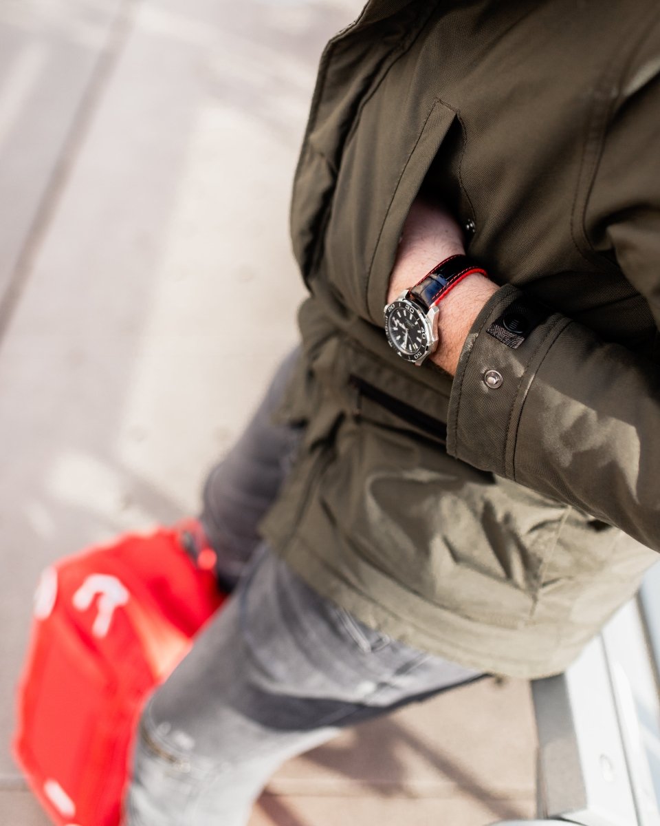 Andy | Performance Embossed Leather watch band - Strapped For Time