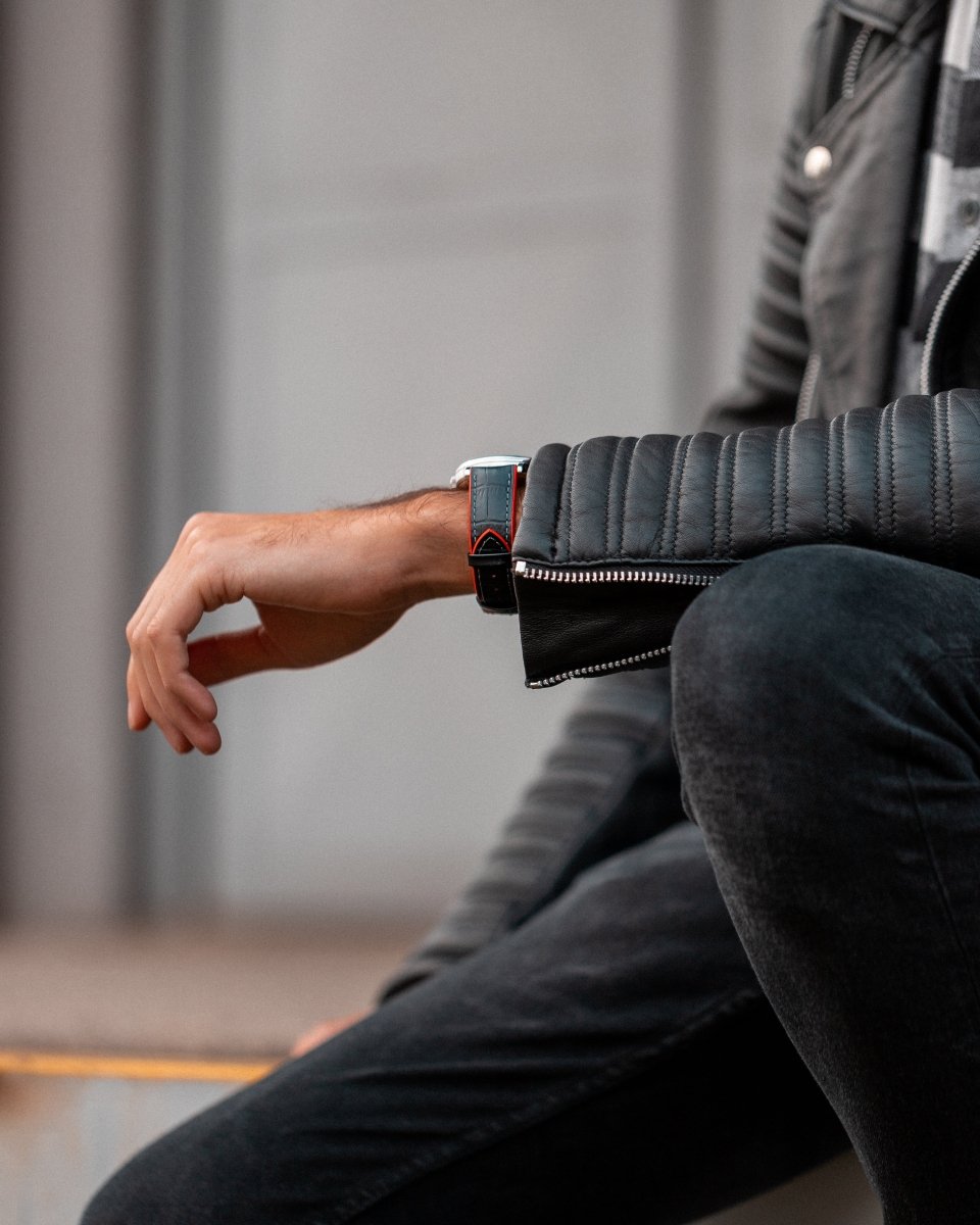 Andy | Performance Embossed Leather watch band - Strapped For Time