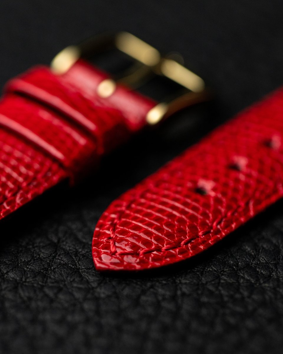 Rainbow | Embossed Lizard watch band - Strapped For Time