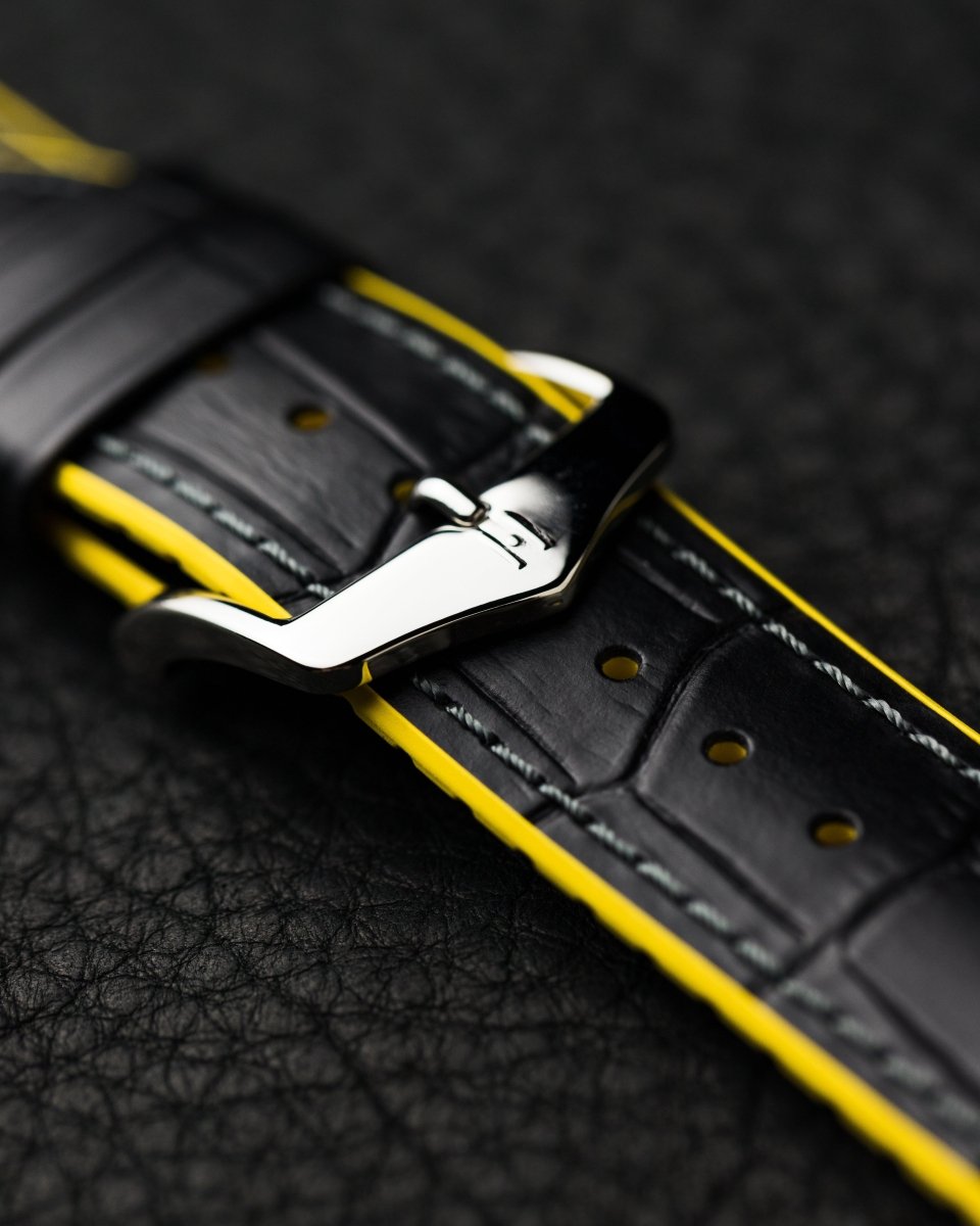Andy | Performance Embossed Leather watch band - Strapped For Time