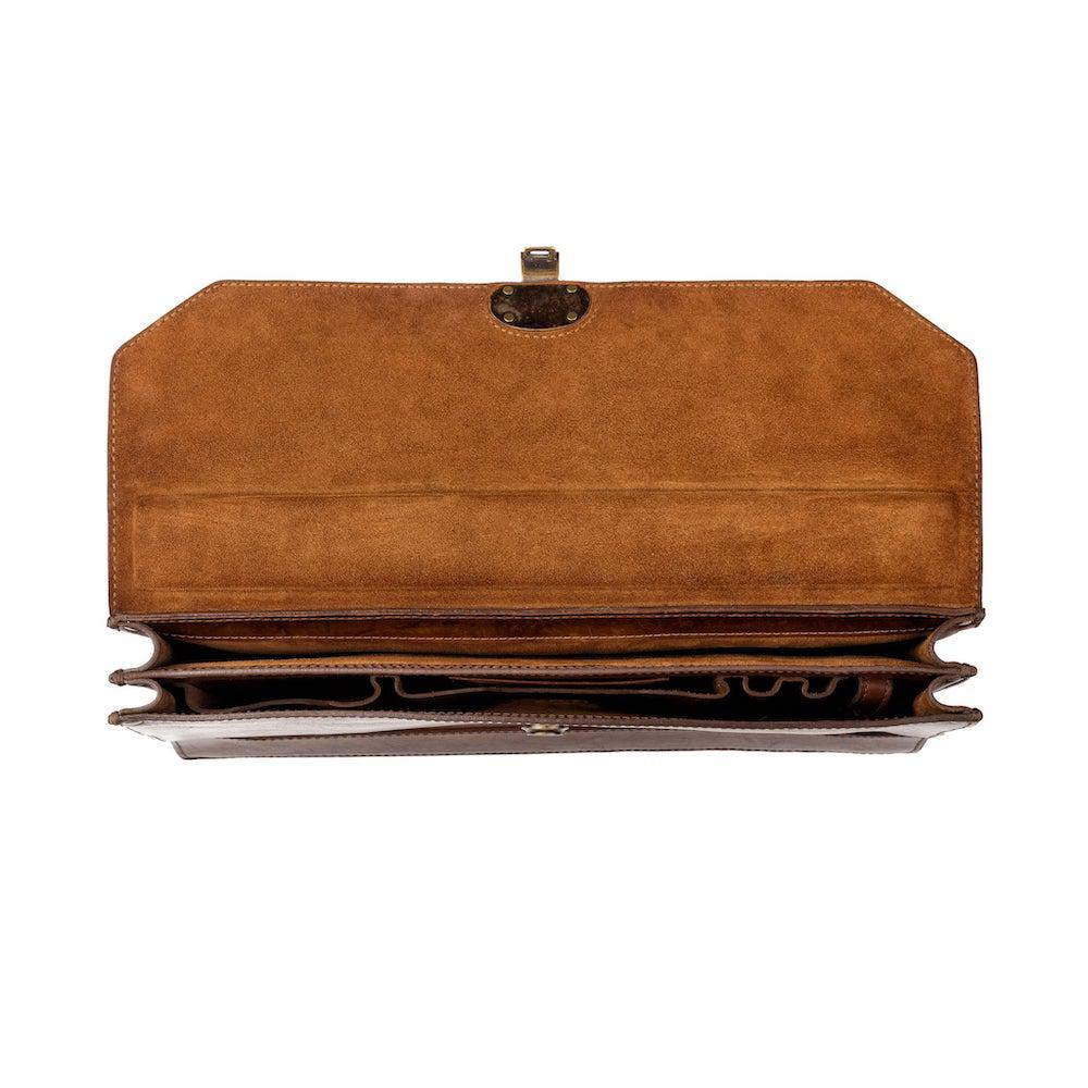 Benjamin Leather Briefcase watch band - Strapped For Time
