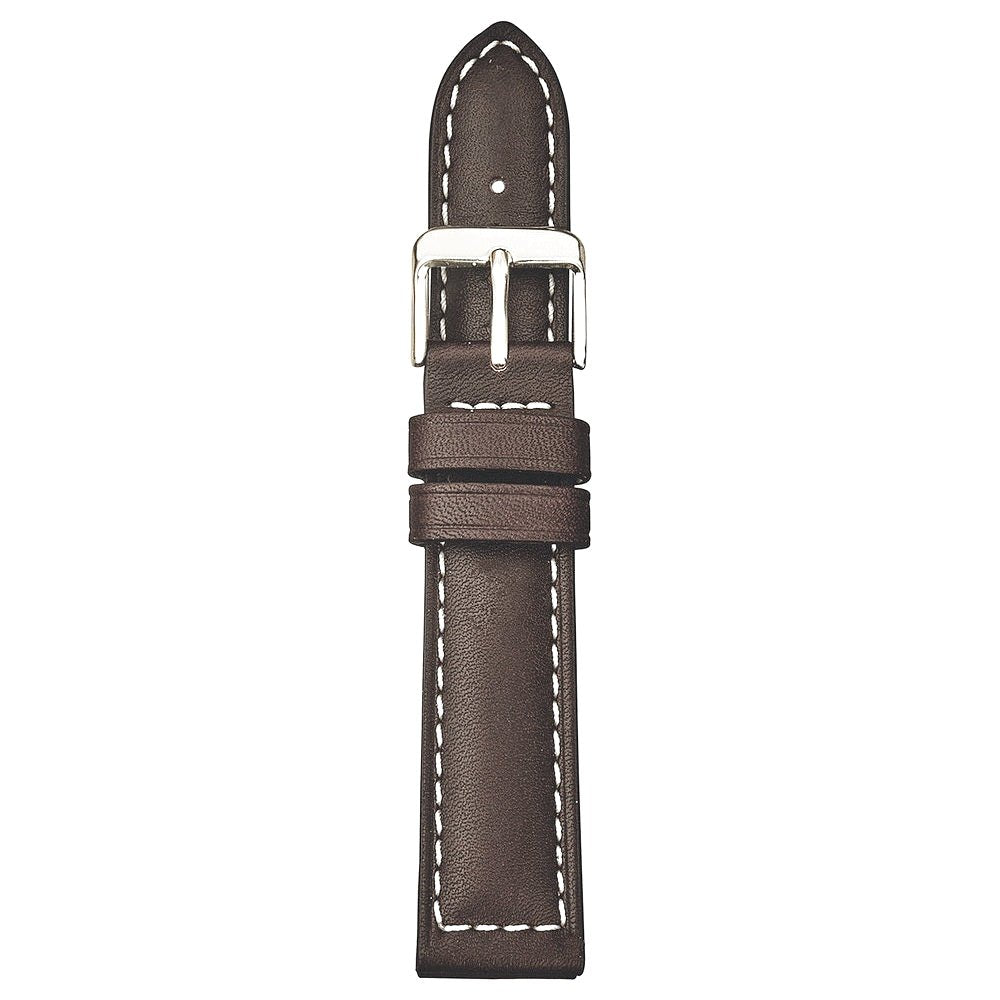 Cambridge | Box Stitch Calfskin watch band - Strapped For Time