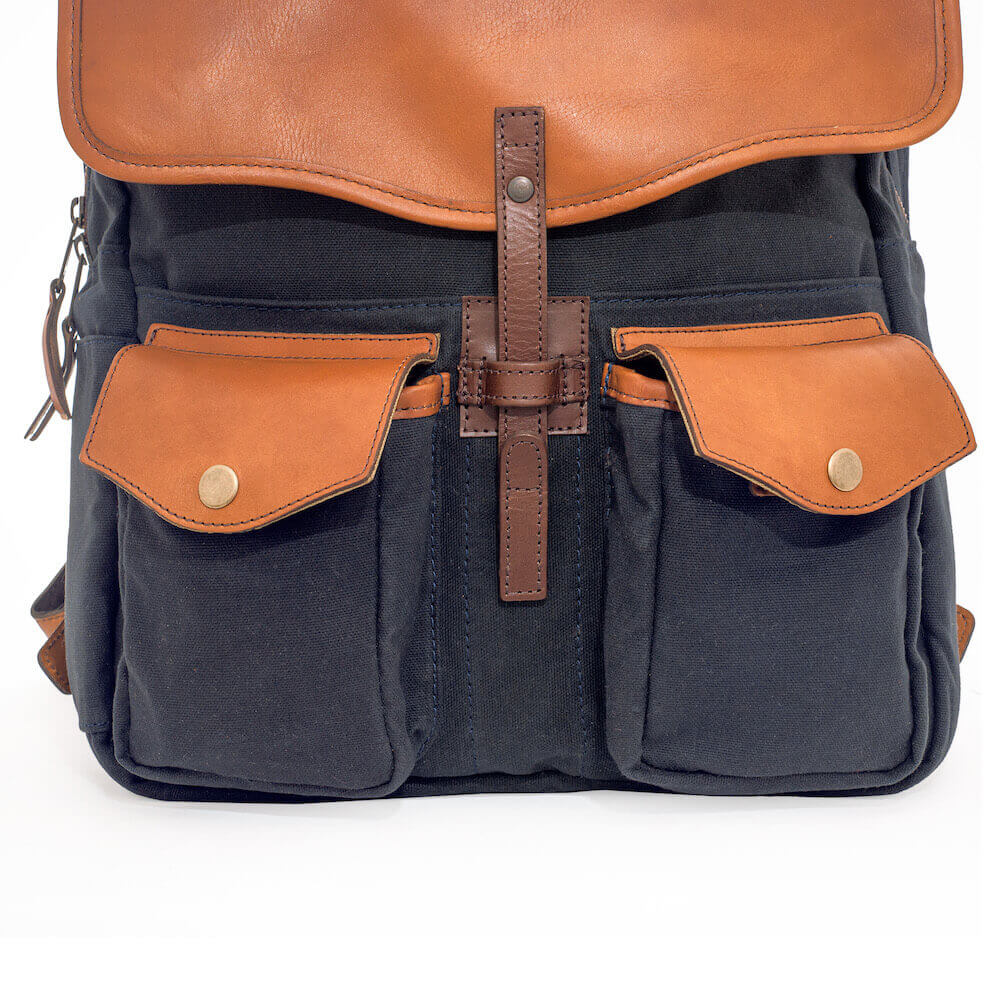 Campaign Waxed Canvas Backpack watch band - Strapped For Time