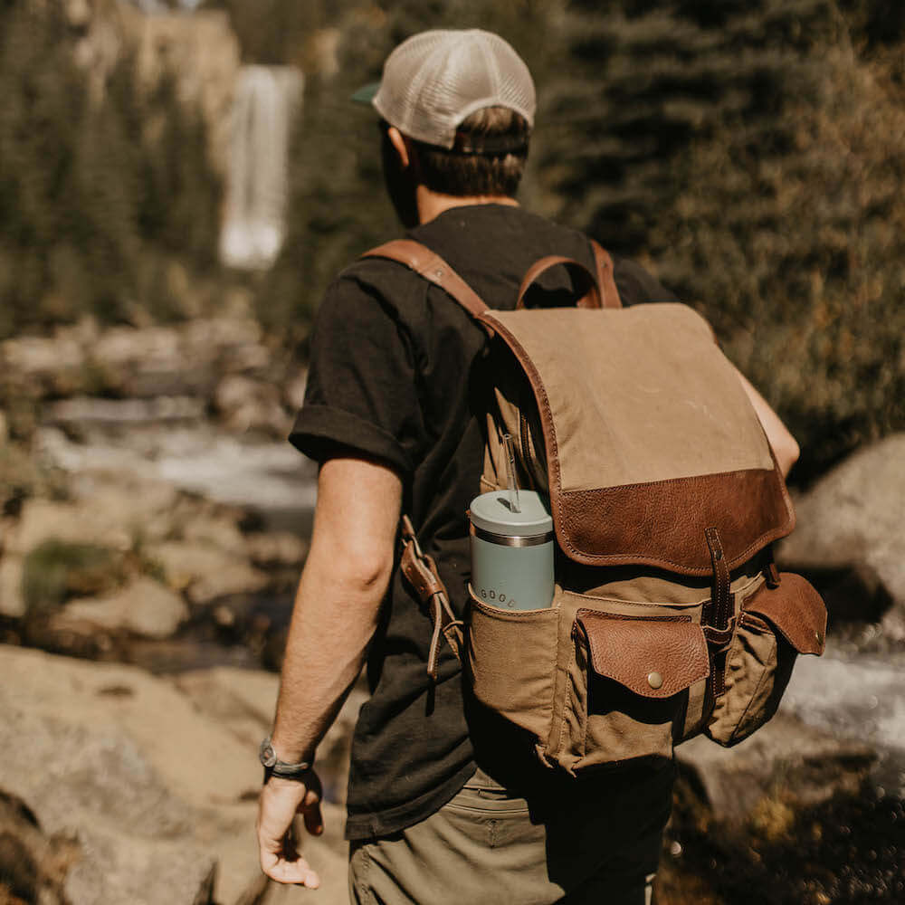 Campaign Waxed Canvas Backpack watch band - Strapped For Time