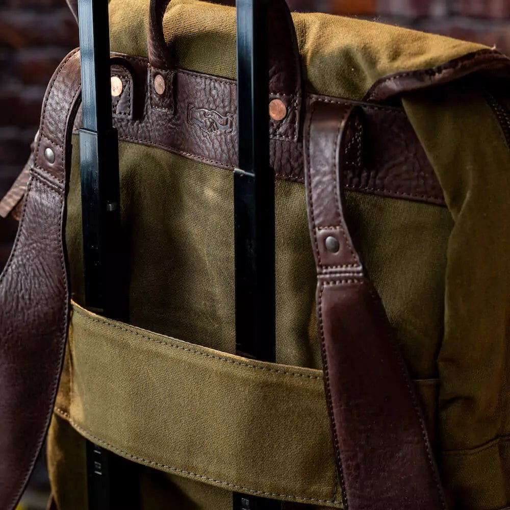 Campaign Waxed Canvas Backpack watch band - Strapped For Time