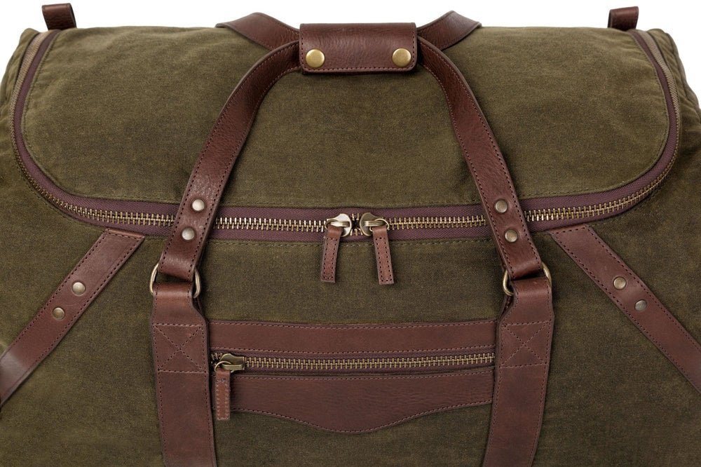 Campaign Waxed Canvas Large Duffle Bag watch band - Strapped For Time