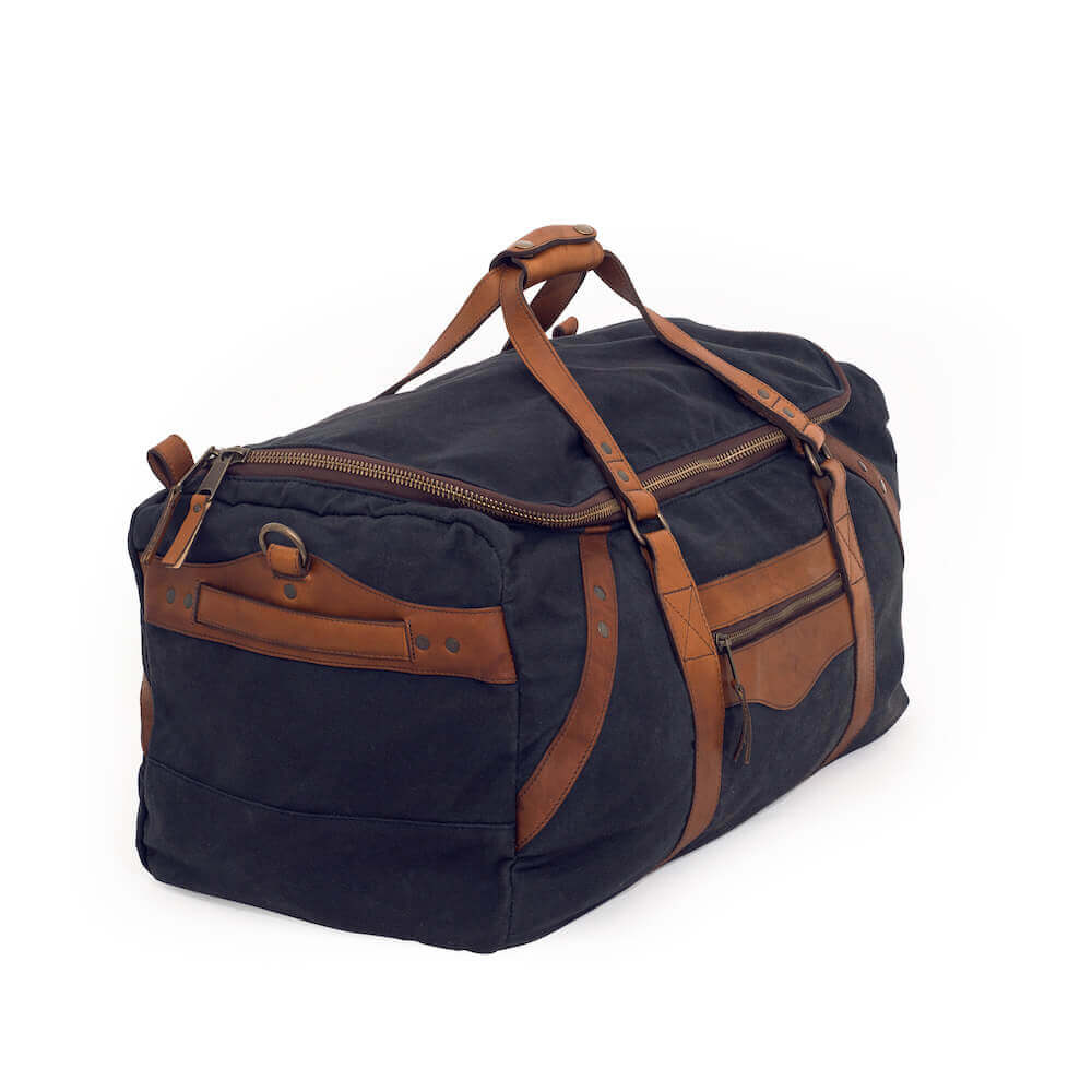 Campaign Waxed Canvas Large Duffle Bag watch band - Strapped For Time