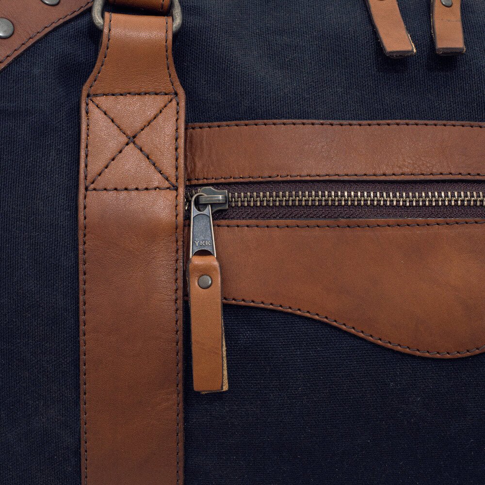 Campaign Waxed Canvas Large Duffle Bag watch band - Strapped For Time