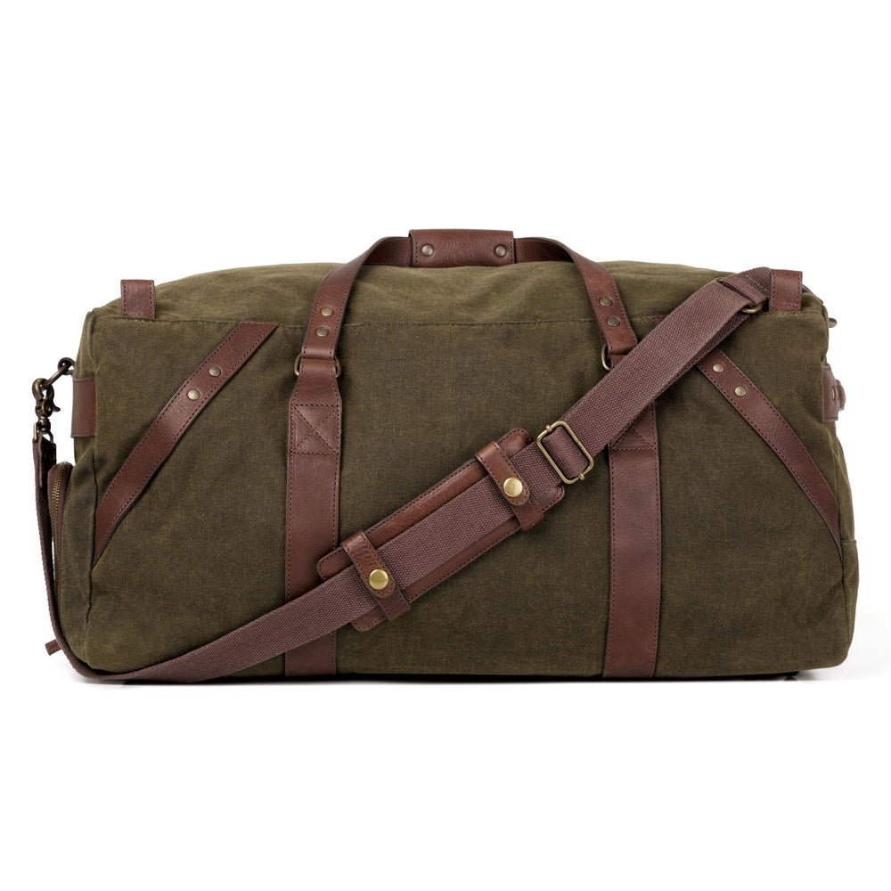 Campaign Waxed Canvas Large Duffle Bag watch band - Strapped For Time