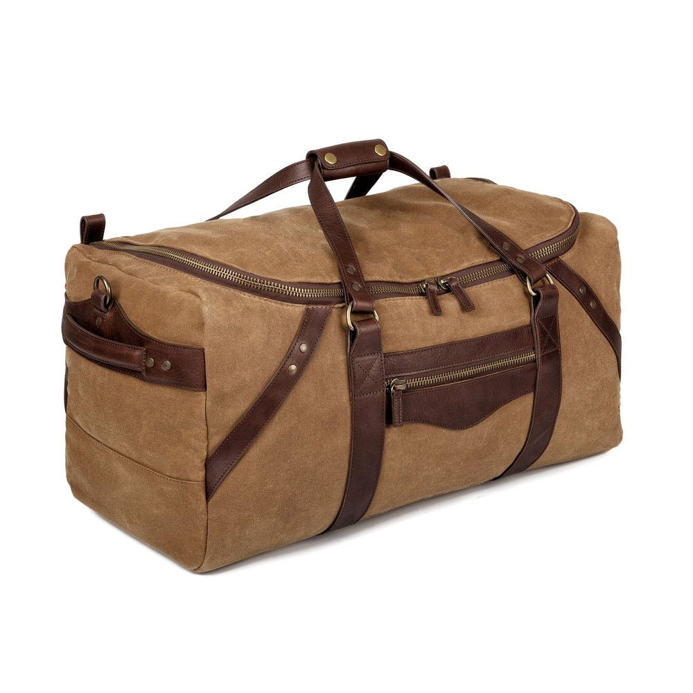 Campaign Waxed Canvas Large Duffle Bag watch band - Strapped For Time