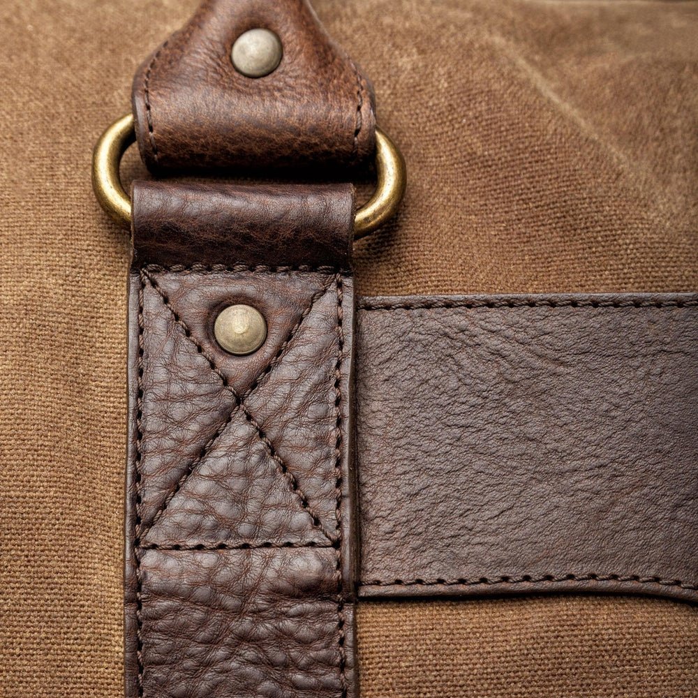 Campaign Waxed Canvas Medium Field Duffle Bag watch band - Strapped For Time