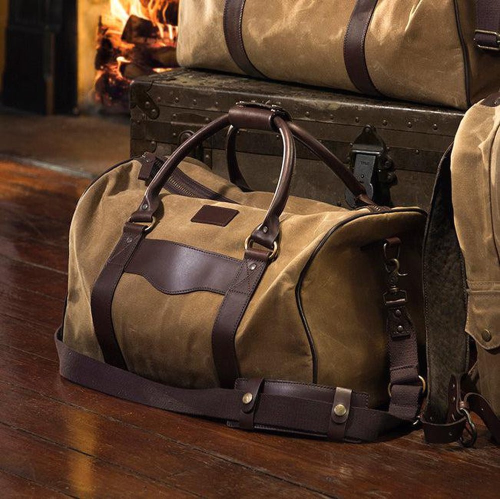 Campaign Waxed Canvas Medium Field Duffle Bag watch band - Strapped For Time