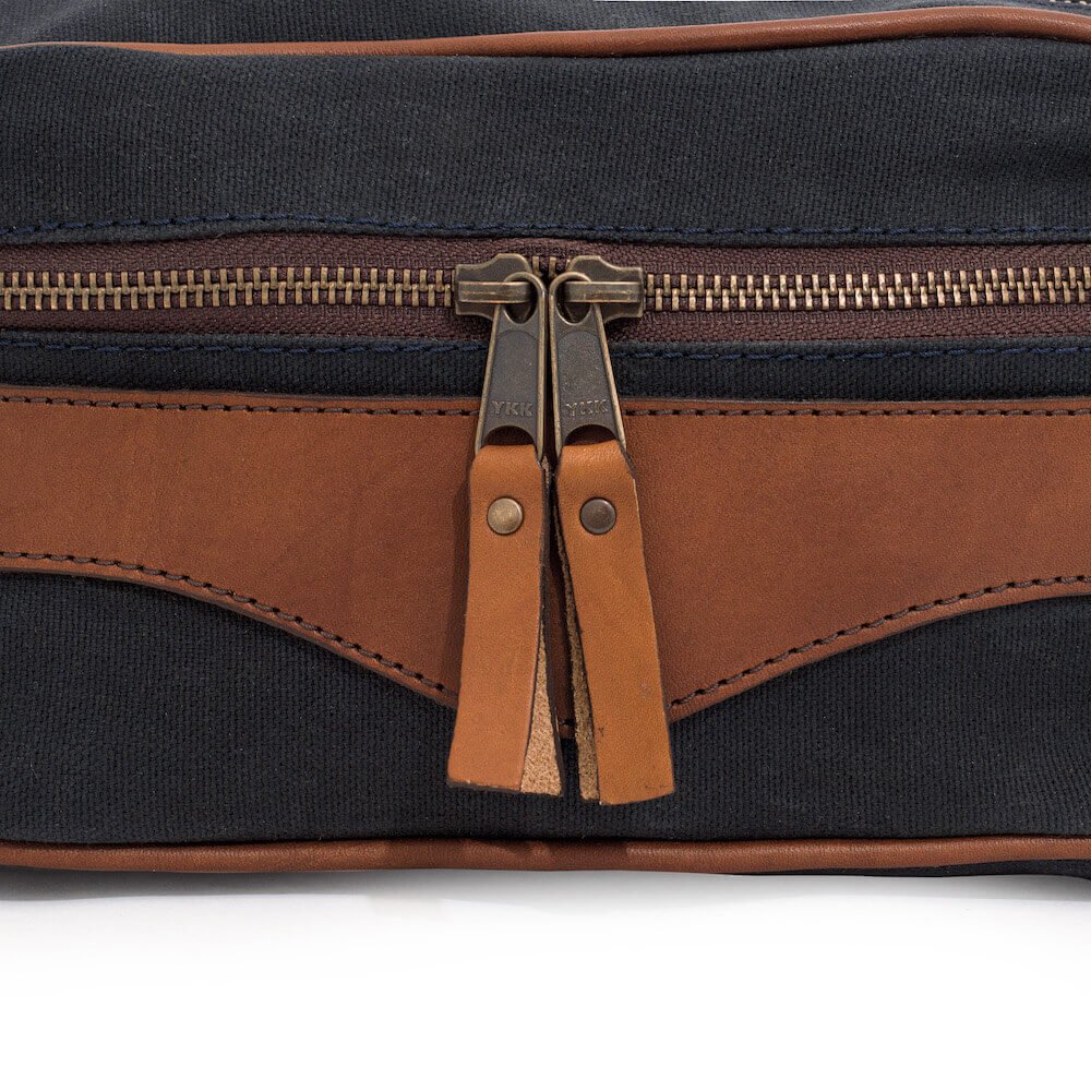 Campaign Waxed Canvas Toiletry Square Shave Kit watch band - Strapped For Time