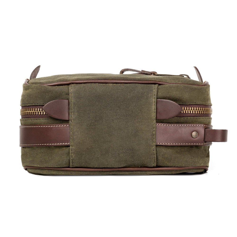 Campaign Waxed Canvas Toiletry Square Shave Kit watch band - Strapped For Time