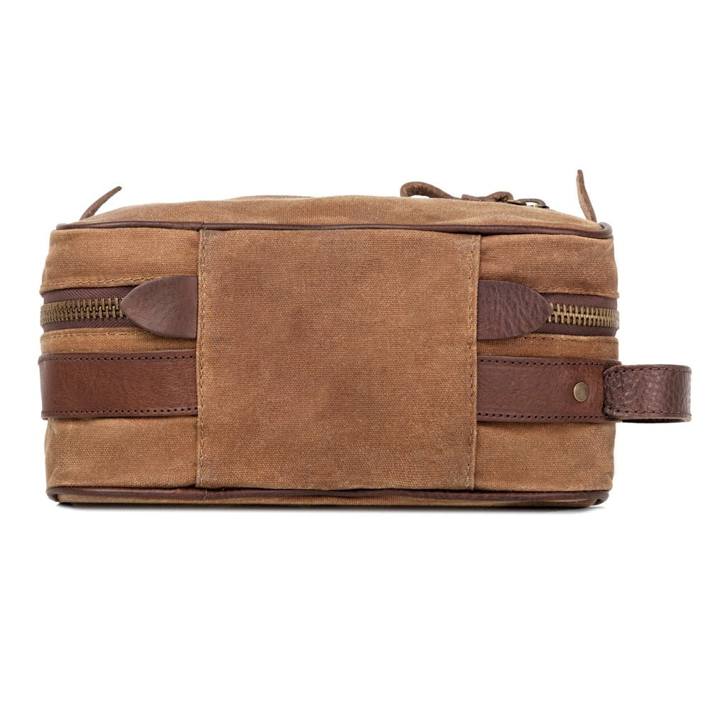Campaign Waxed Canvas Toiletry Square Shave Kit watch band - Strapped For Time