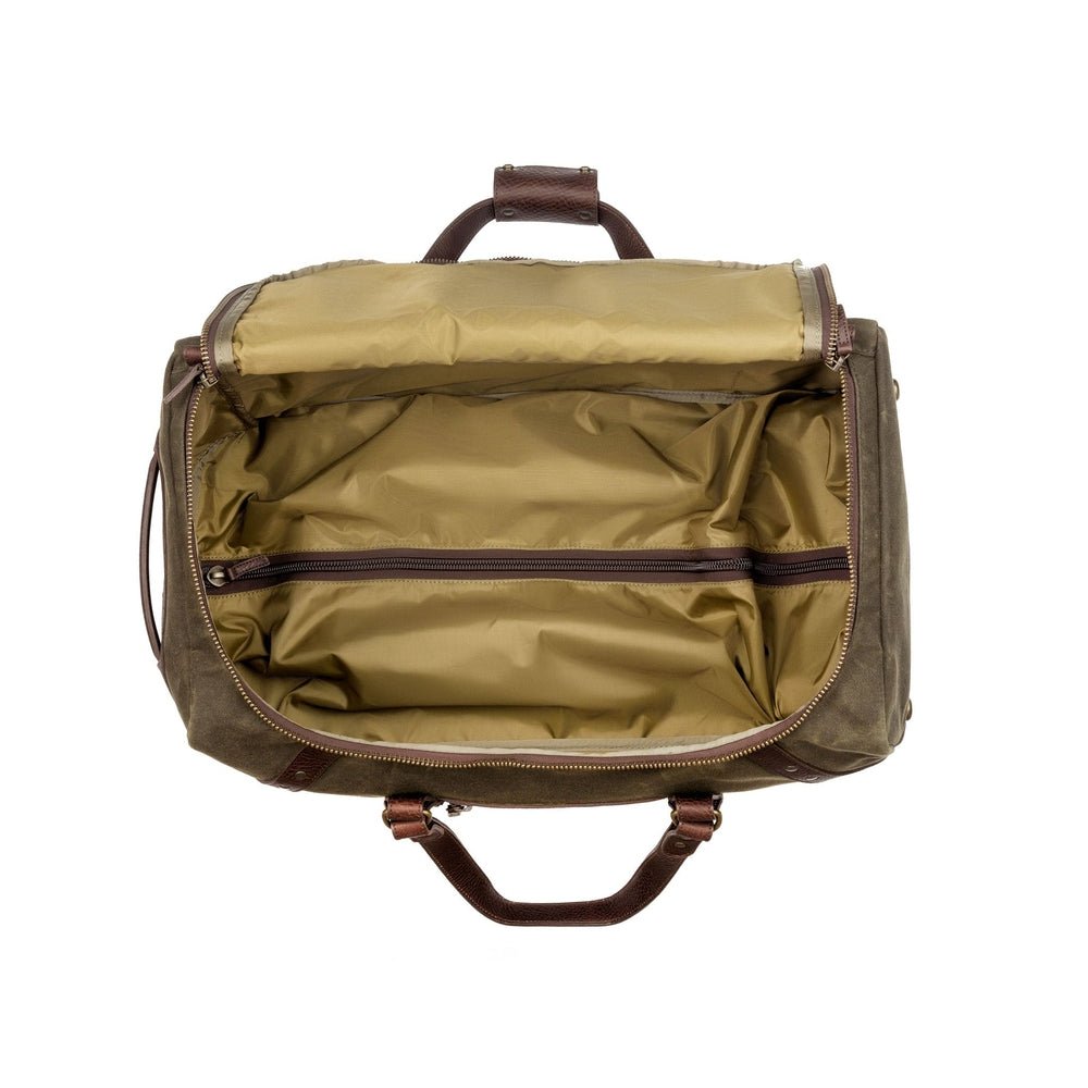 Campaign Waxed Canvas Wheeled Carry - On Duffle Bag watch band - Strapped For Time