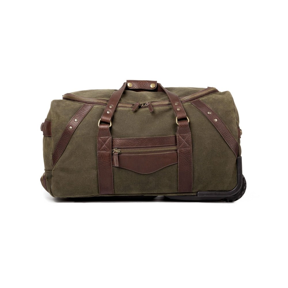 Campaign Waxed Canvas Wheeled Carry - On Duffle Bag watch band - Strapped For Time