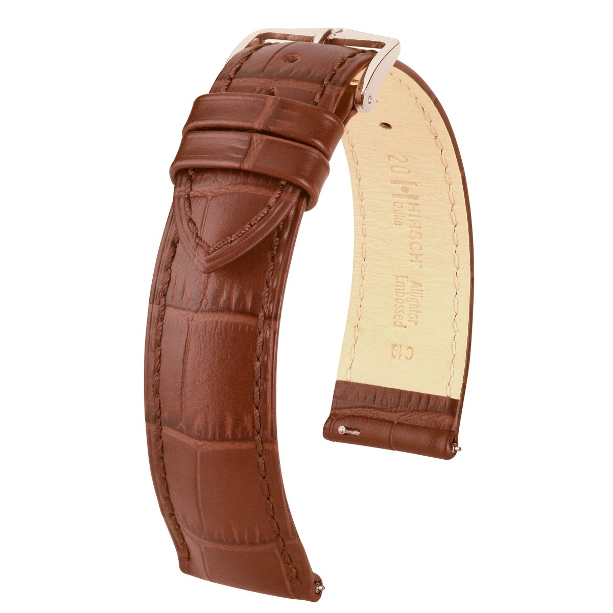 Duke | Embossed Alligator watch band - Strapped For Time