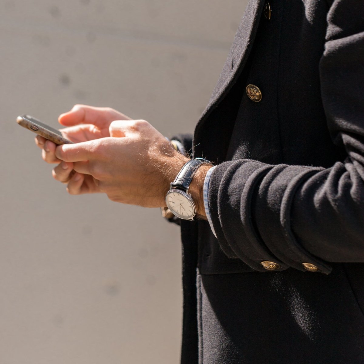 Duke | Embossed Alligator watch band - Strapped For Time