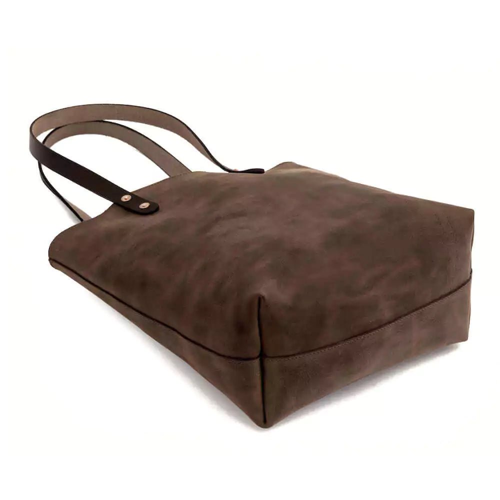 Eden MEDIUM Leather Tote Bag - Classic watch band - Strapped For Time