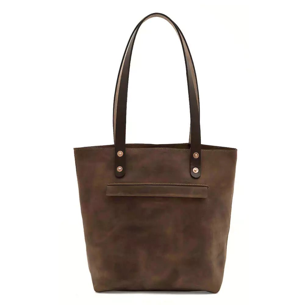 Eden MEDIUM Leather Tote Bag - Classic watch band - Strapped For Time