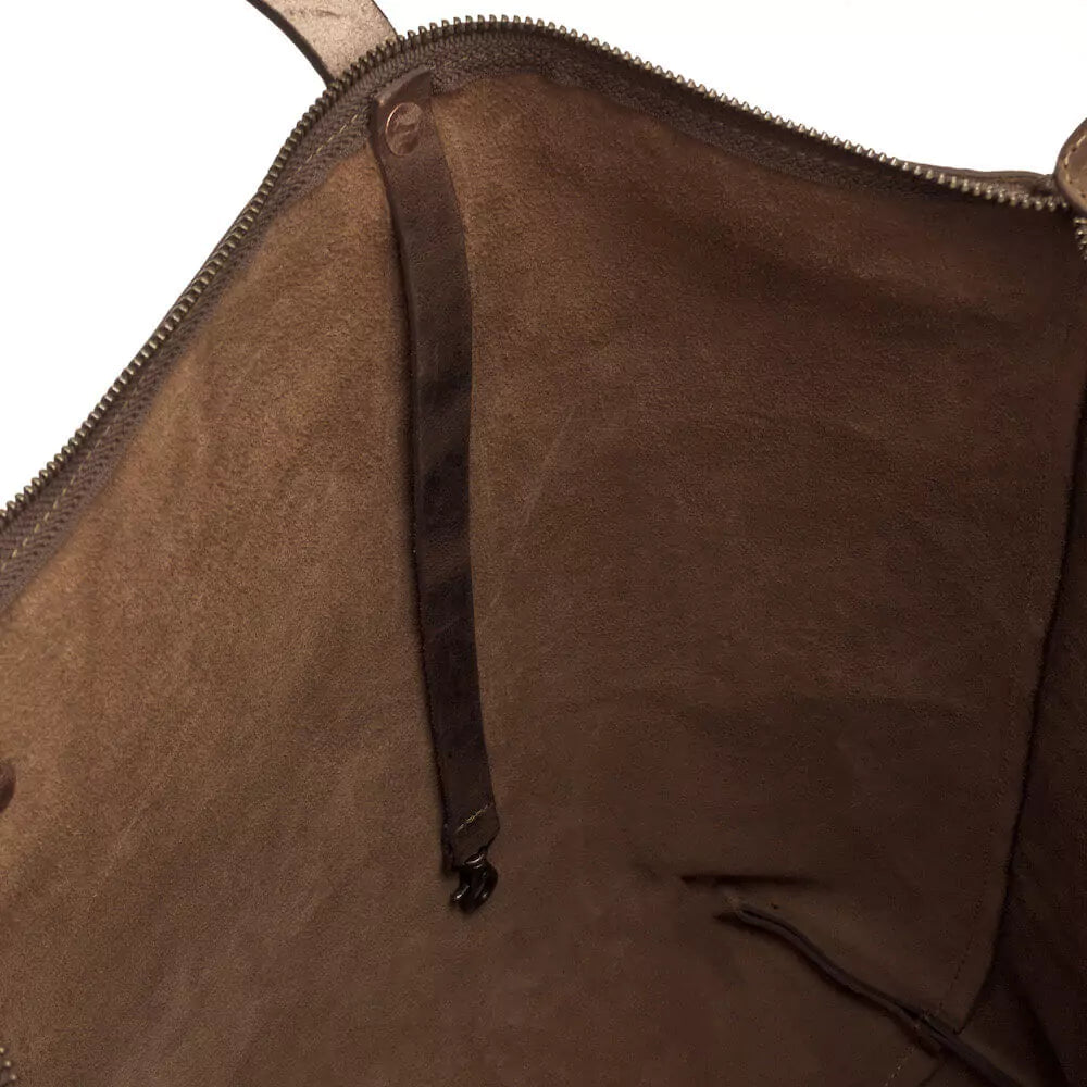 Eden OVERSIZED Leather Tote Bag - Zippered watch band - Strapped For Time