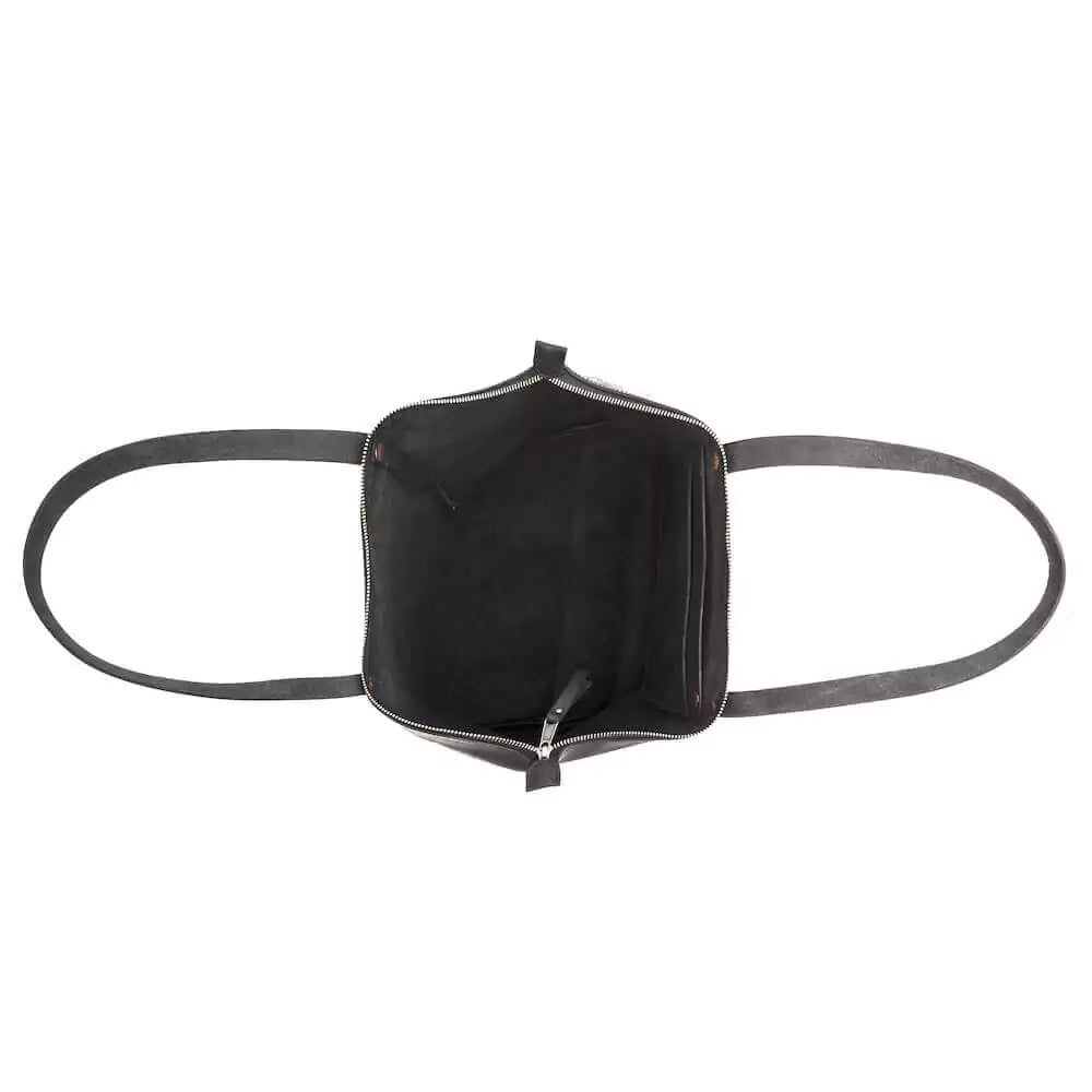 Eden OVERSIZED Leather Tote Bag - Zippered watch band - Strapped For Time