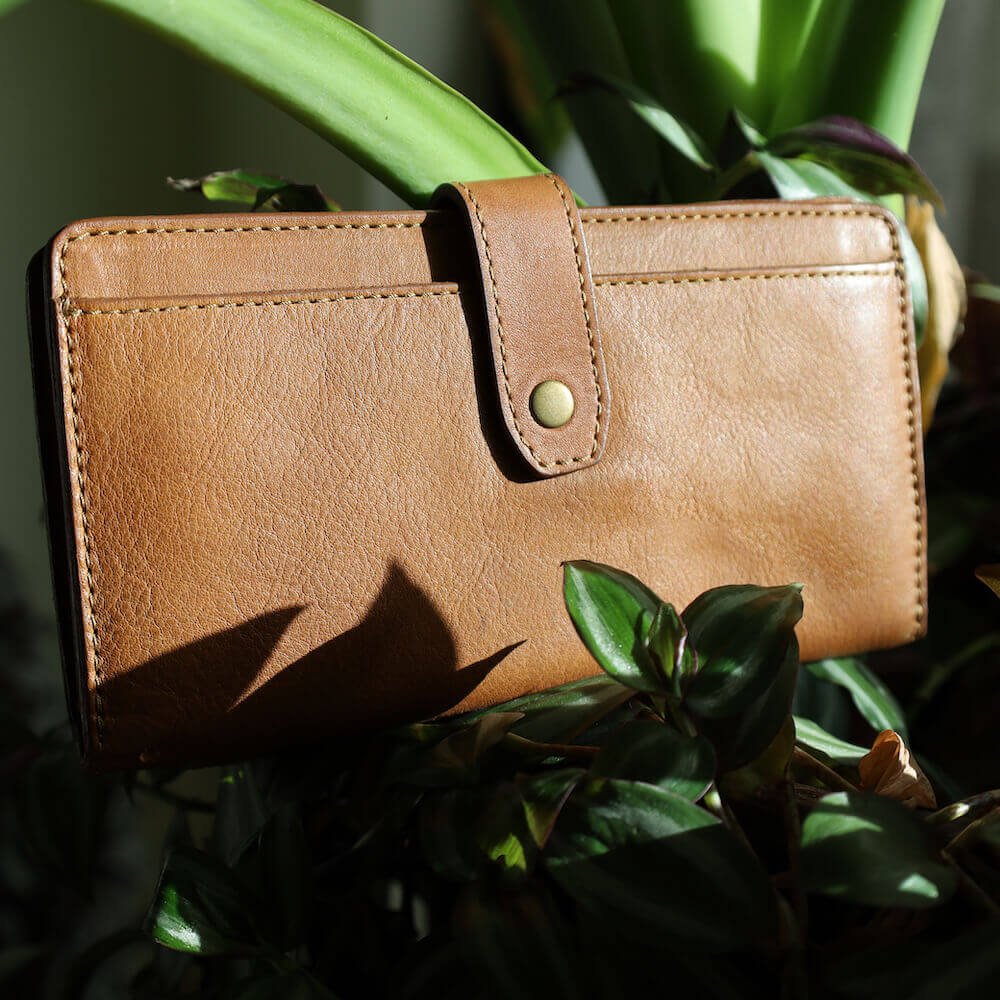 Eleanor Leather Wallet watch band - Strapped For Time