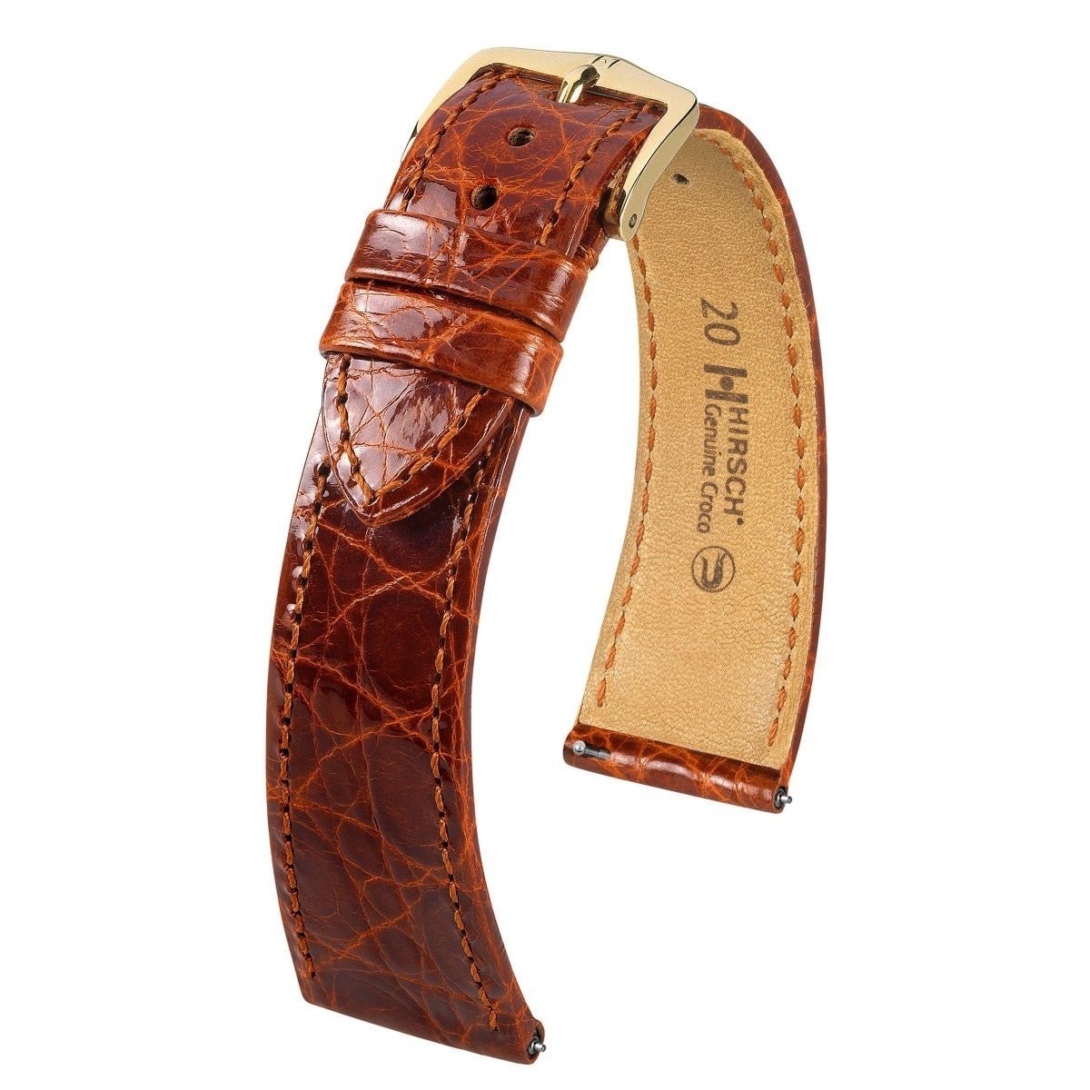 Genuine Croco | Flat Crocodile watch band - Strapped For Time