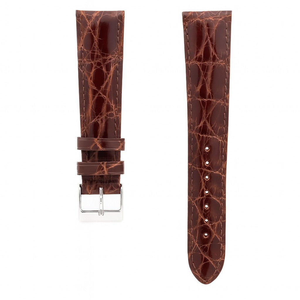 Genuine Crocodile | Polished watch band - Strapped For Time
