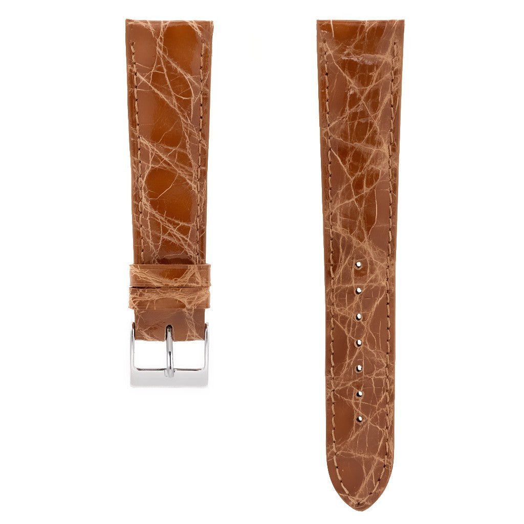 Genuine Crocodile | Polished watch band - Strapped For Time