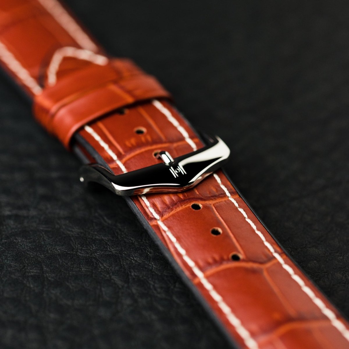 George | Performance Embossed Alligator watch band - Strapped For Time
