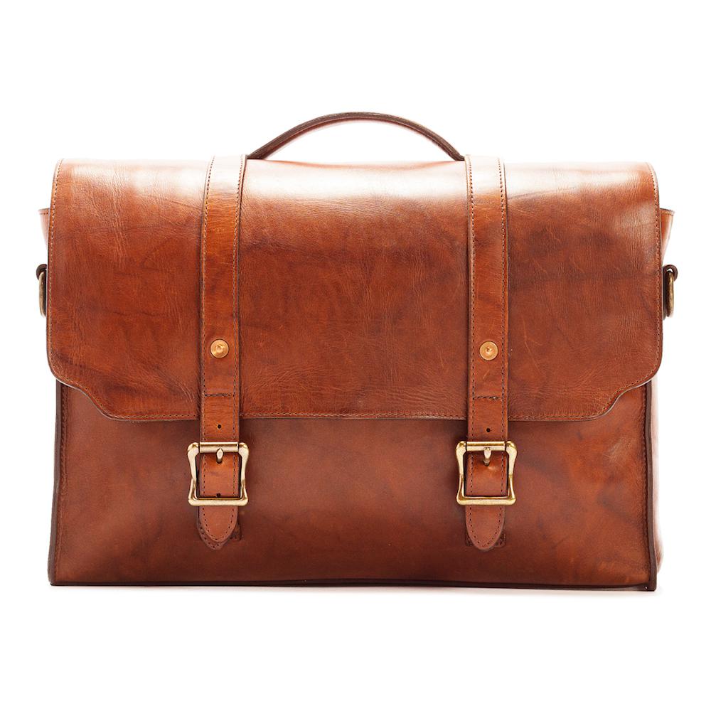 Heritage Leather Briefcase watch band - Strapped For Time