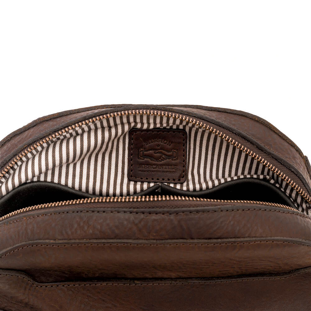Heritage Leather Stateroom Toiletry Wash Bag watch band - Strapped For Time