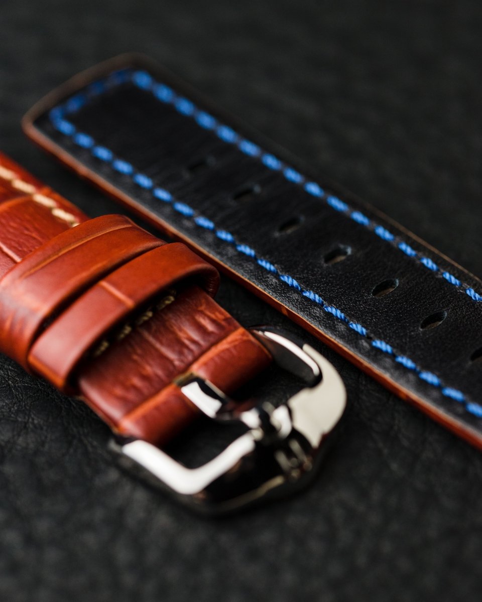 Grand Duke | Embossed Alligator watch band - Strapped For Time